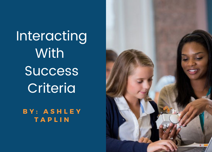 Interacting With Success Criteria